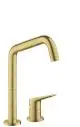AXOR-HG-AXOR-Citterio-M-2-Loch-Einhebel-Kuechenmischer-240-mit-Schwenkauslauf-Brushed-Brass-34820950 gallery number 1